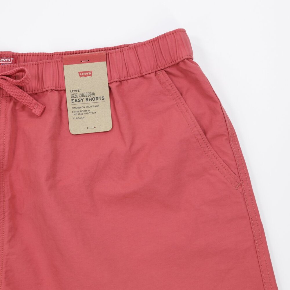 Levi's Men's XX Chino Easy 6" Elastic Drawstring Pocket Relaxed Shorts Red XXL - Picture 2 of 9